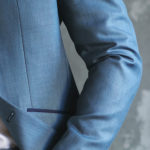 Black Sim Suit 1920? Men's Black Sim Designer Suit, Blue Colour Suit, Double Slit Jacket, Spring-Summer Season Suit