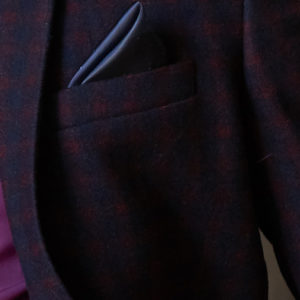 Single-breasted men's jacket Black Sim 0808 dark burgundy, for modern men
