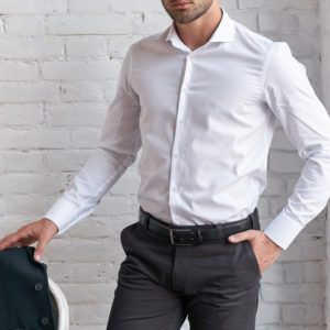 Черен сив памучен панталон Sim 1005 за мъже