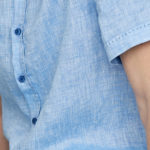 Blacksim 1757 Sommerliches blaues Hemd für Männer