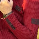 Blacksim W451 Men's Knitted Sweatshirt in Bright Red Colour